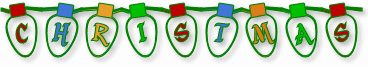 christmas lights font